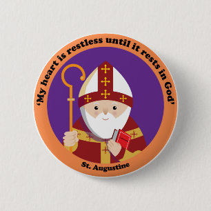 St. Augustine of Hippo 2 Inch Round Button
