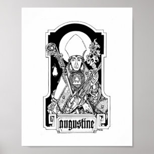 St. Augustine of Hippo 8" x 10" Print