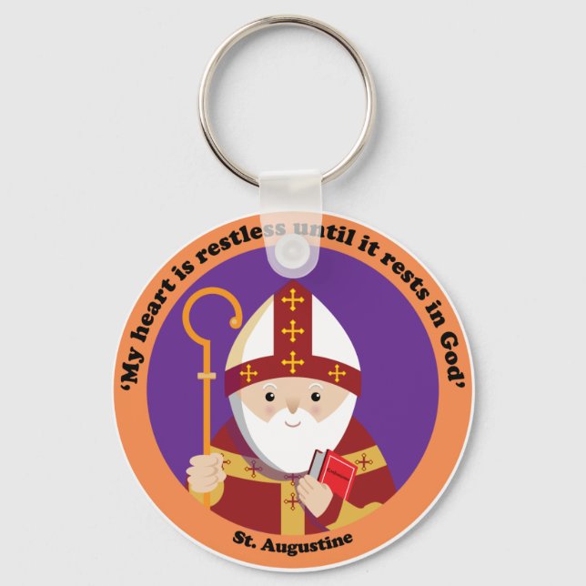 St. Augustine of Hippo Keychain (Front)
