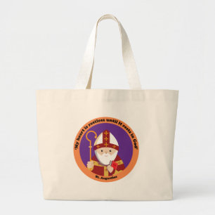 St. Augustine of Hippo Large Tote Bag