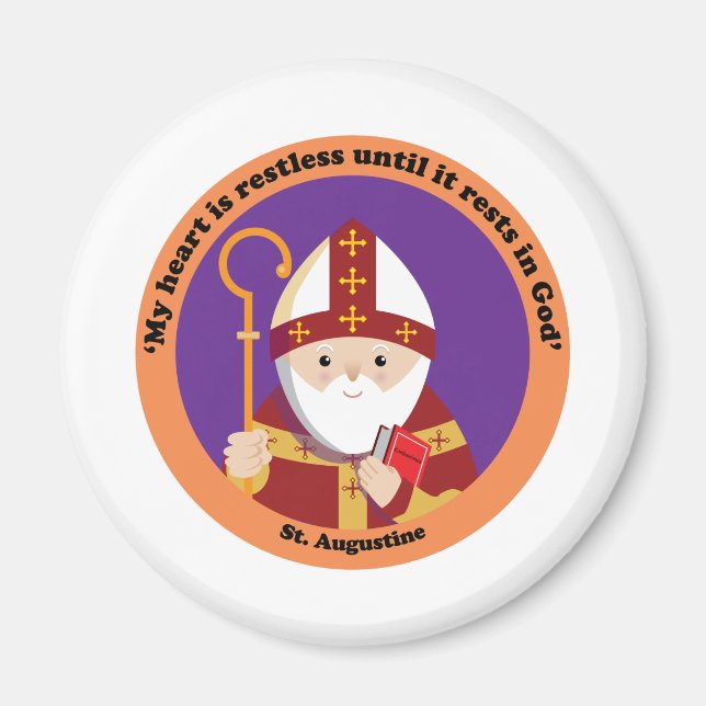 St. Augustine of Hippo Magnet (Front)