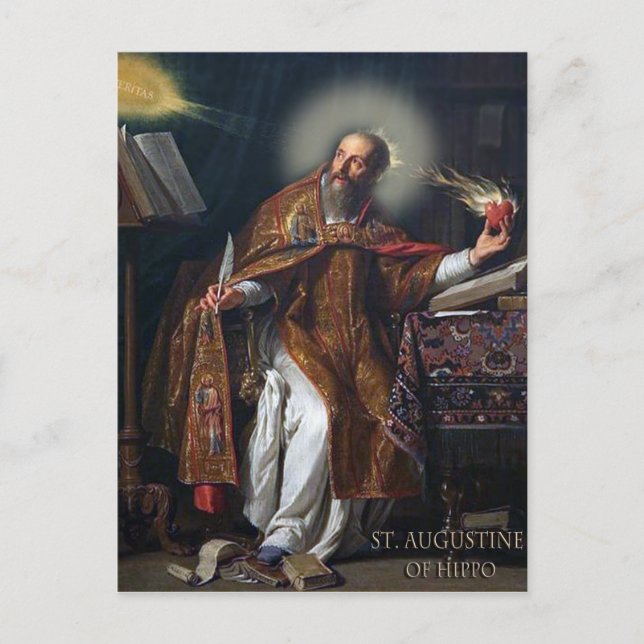 ST AUGUSTINE OF HIPPO POSTCARD (Front)