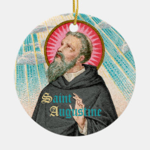 St. Augustine of Hippo (SAU 047; detail) Ceramic Ornament