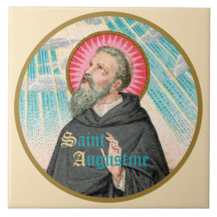 St. Augustine of Hippo (SAU 047; detail) Tile