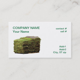 St. Augustine sod Business Card