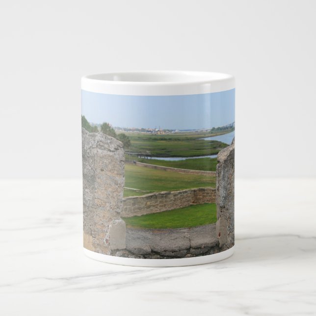 St Augustine view from castle Large Coffee Mug (Front)