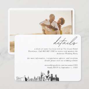 St Augustine Wedding Hotel Room Block Details Enclosure Card