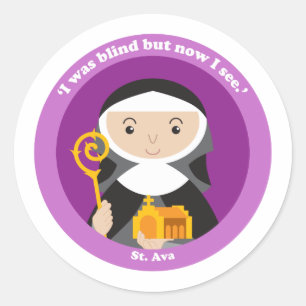 St. Ava Classic Round Sticker