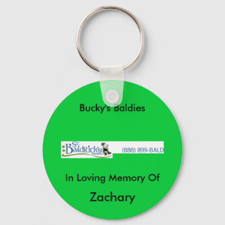 st_baldricks_logo, Bucky's Baldies, In Loving M... Keychain