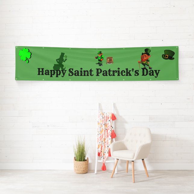 ST. Bannière de la fête de PATRICK (En situation)