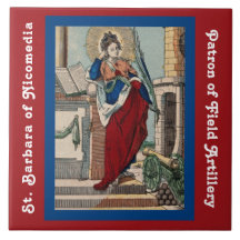 St. Barbara avec artillerie (M 007) Carreau 2