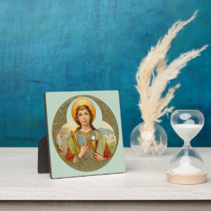 St. Barbara (BK 001) 5.25"x5.25" Square Plaque