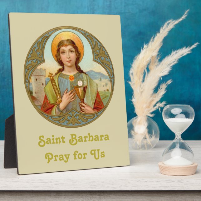 St. Barbara (BK 001) 8"x10" Plaque (Side)