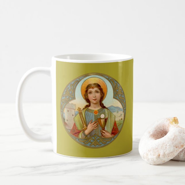 St. Barbara (BK 001) Mug de café 2 (Avec donut)