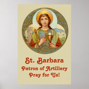St. Barbara (BK 001) Poster 24"x36"