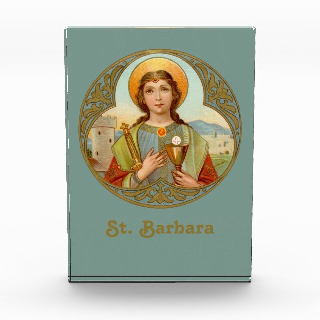 St. Barbara (BK 001) Vertical Photo Block (Front)