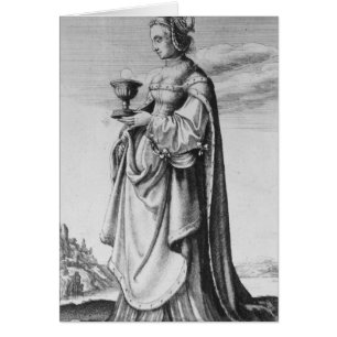 St. Barbara, etched by Wenceslaus Hollar, 1647