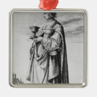 St. Barbara, etched by Wenceslaus Hollar, 1647