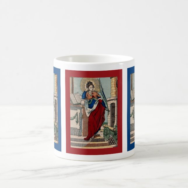 St. Barbara & Field Artillery (M 007) Coffee Mug 3 (Center)