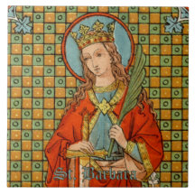 St. Barbara (JP 01) Ceramic Tile 1