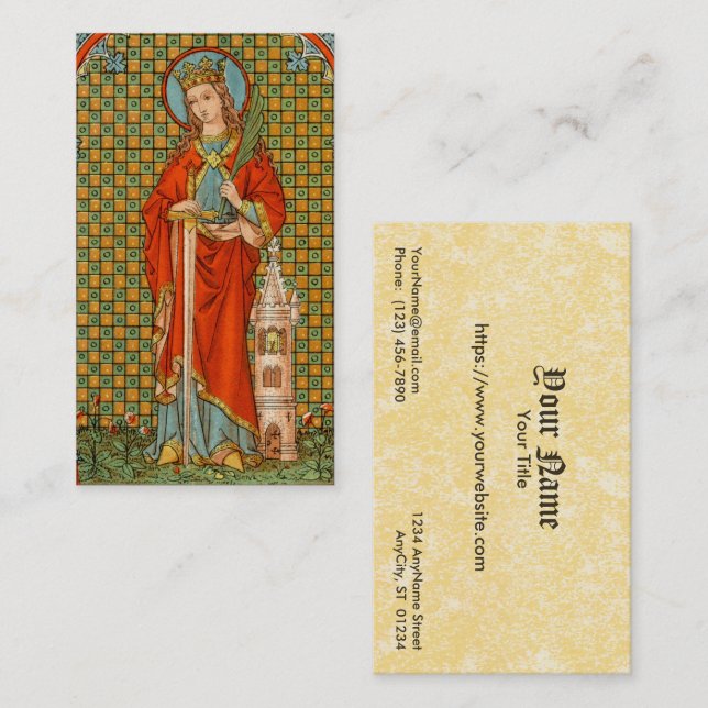 St. Barbara (JP 01) FB Standard Business Card (Front/Back)