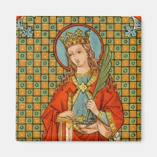 St. Barbara  (JP 01) Square Magnet