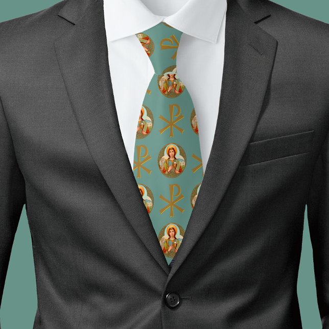 St. Barbara of Nicomedia (BK 001) & Chi Rho Tie (Creator Uploaded)