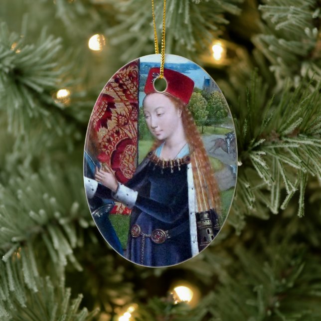 St Barbara of Nicomedia (detail; M 070) Ceramic Ornament (Tree)