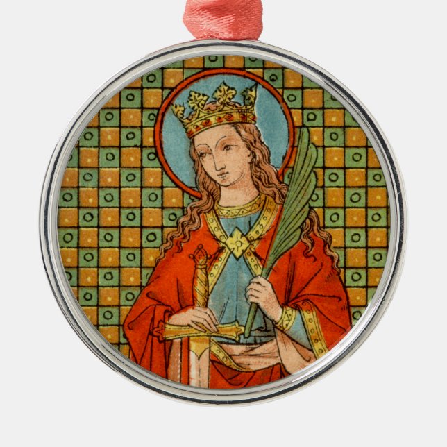 St. Barbara of Nicomedia (JP 01) Metal Ornament (Front)