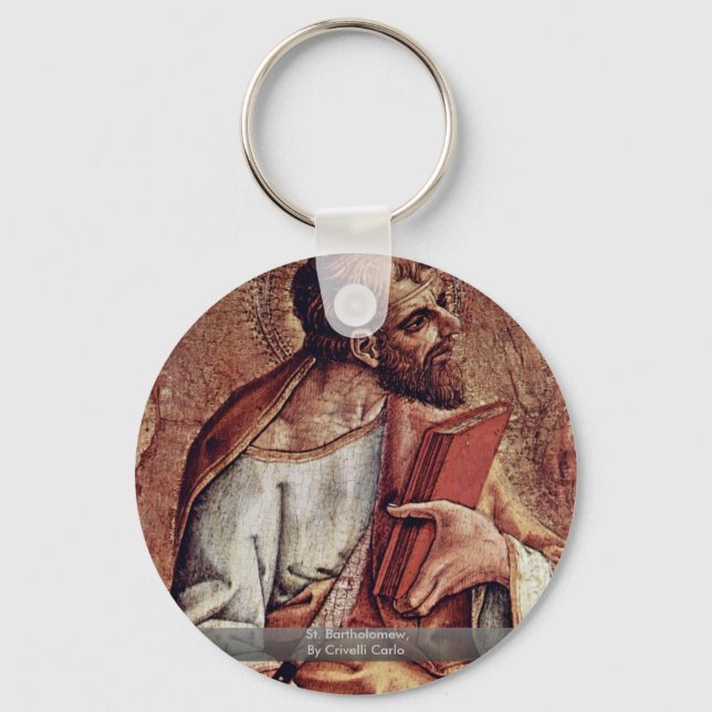 St. Bartholomew, By Crivelli Carlo Keychain (Front)