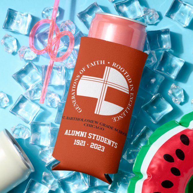 St. Bartholomew Grade School Alumni Slim Cooler (In Situ Summer)