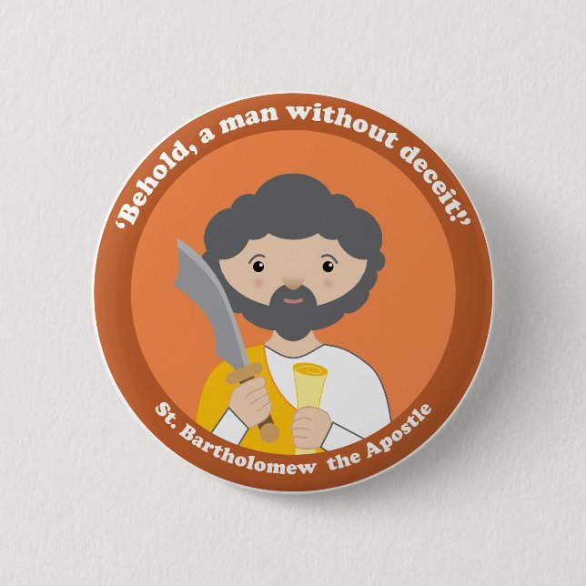 St. Bartholomew the Apostle 2 Inch Round Button (Front)