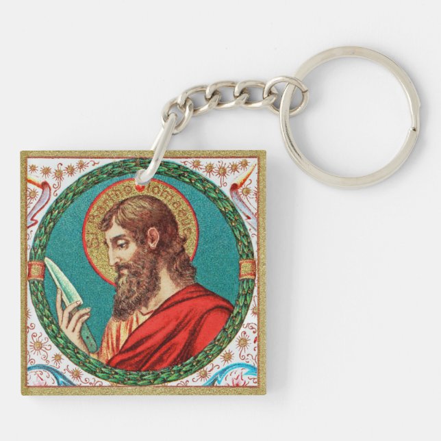 St. Bartholomew the Apostle (JMAS 03) Keychain (Back)