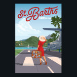St Barths Tarmac  Poster<br><div class="desc">"St Barths SBH By Air"</div>
