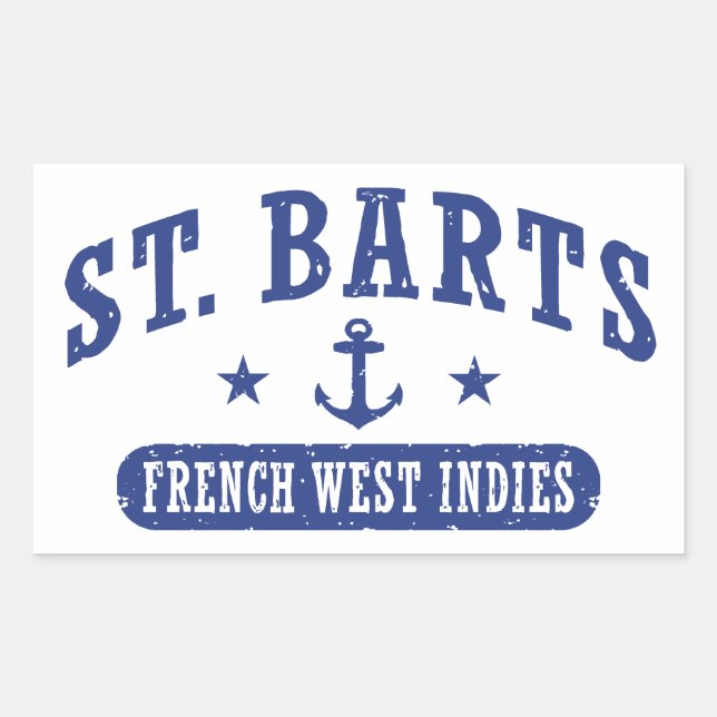 St. Barts French West Indies Sticker (Front)