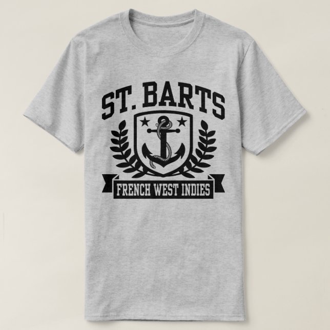 St. Barts French West Indies T-Shirt (Design Front)