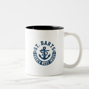 St. Barts French West Indies Two-Tone Coffee Mug