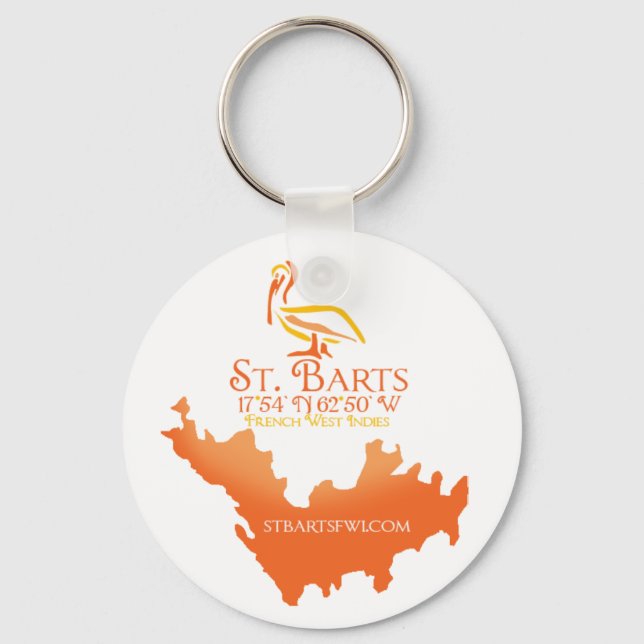 St. Barts FWI Keychain (Front)