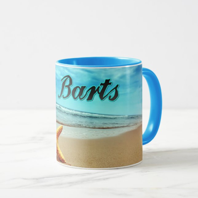 St. Barts starfish Mug (Front Right)