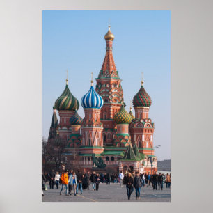St. Basil cathedral in Moscow Poster