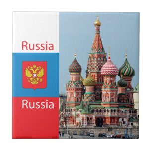 St. Basil cathedral. Russia Tile