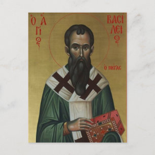 St. Basil the Great Orthodox Christian Icon Postcard