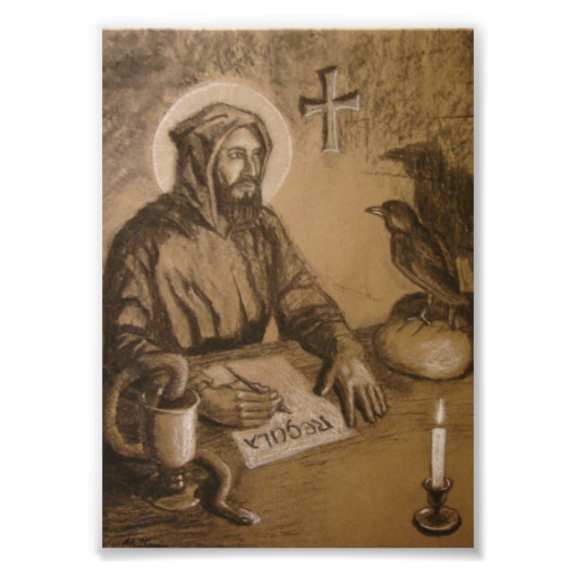 St. Benedict, 5"x7" Photo Print (Front)