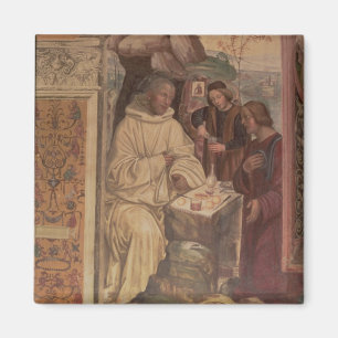 St. Benedict against a Landscape, from the Life o Magnet