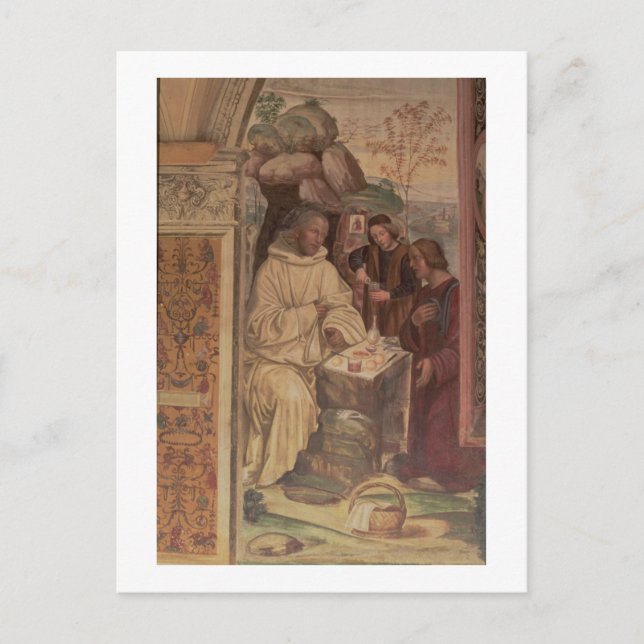 St. Benedict against a  Landscape, from the Life o Postcard (Front)