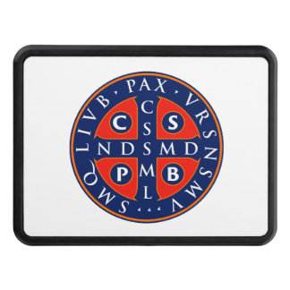 St. Benedict Medal Design Trailer Hitch Cover