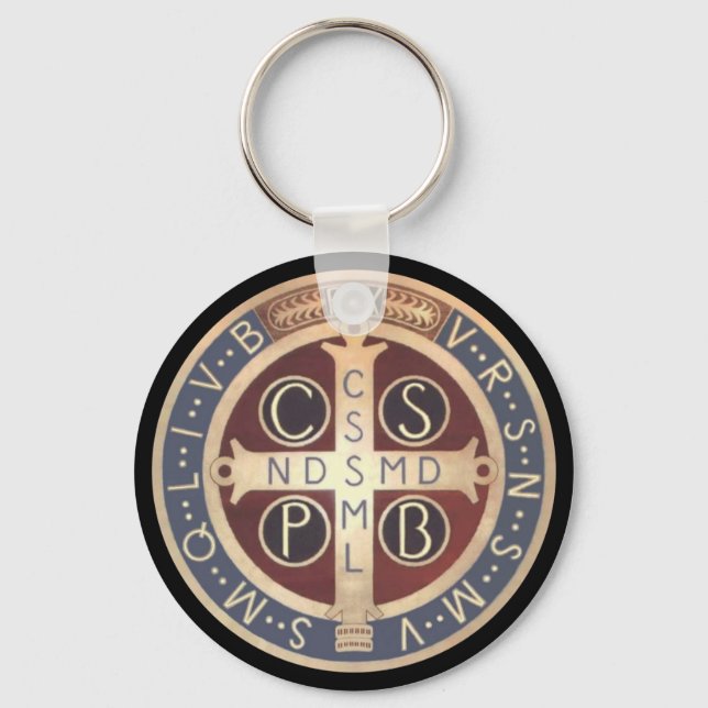 St. Benedict Medal Keychains, Various Styles Keychain (Front)