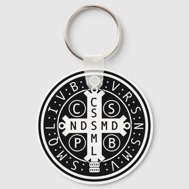 St. Benedict Medal Keychains, Various Styles Keychain (Front)