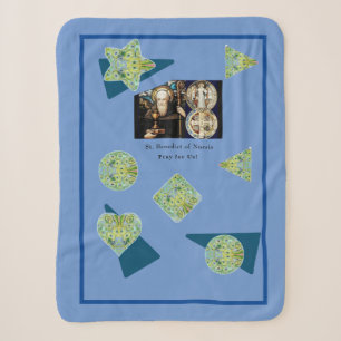 St. Benedict Nursia Sherpa Blanket
