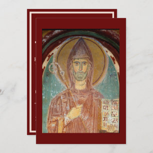 St. Benedict of Nursia icon prayer card